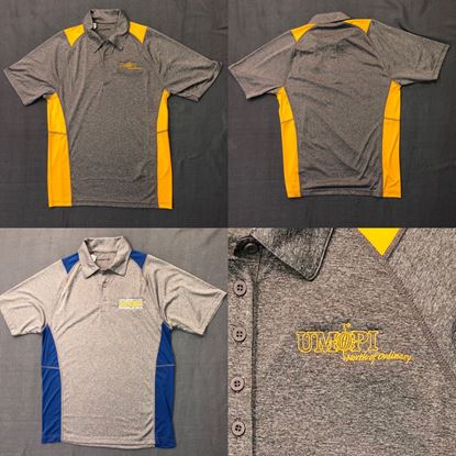 Mens Yellow Athletic Polo