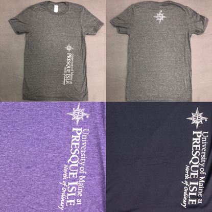 Purple T Shirt Vertical Logo