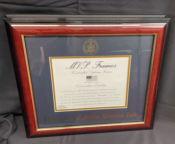 Picture of Cherry and Gold Graduation Frame