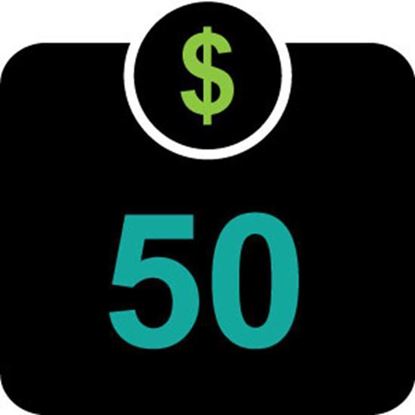 $50 Declining Balance Dollars
